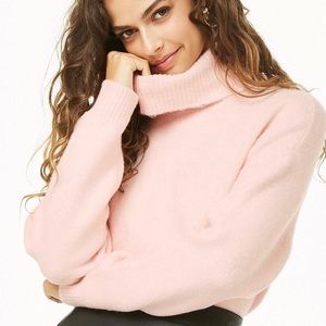 Pink Turtleneck Sweater